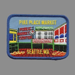 Pike Place Market Seattle Washington Patch Iron On